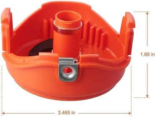 Black Decker SF-080 Trimmer Replacement Spools - 20ft 0.080" Edger Refills with Cover Cap (4 Spools, 1 Cap)