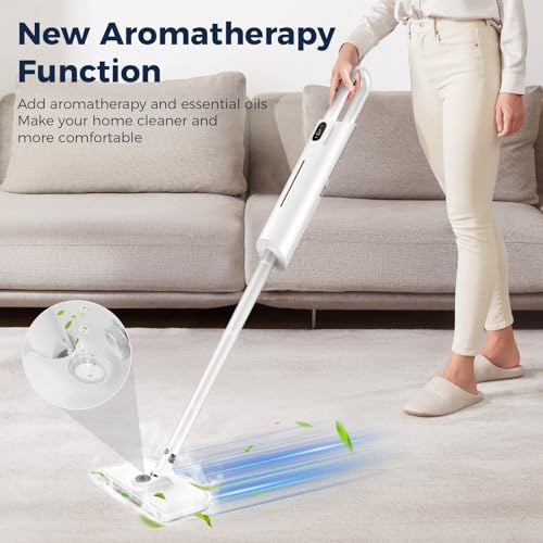 Mxnsewr 13-in-1 Steam Mop with Detachable Handheld Cleaner, Adjustable & Aromatherapy