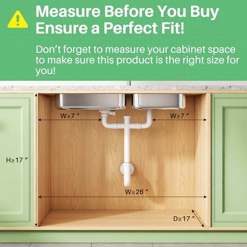White 2-Pack Under Sink Organizer 3-Tier Adjustable Metal Pull-Out Shelf