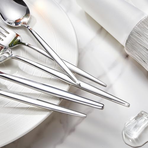18/10 Silverware Set for 4, 20 Piece Stainless Steel Flatware Cutlery
