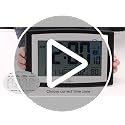 Large WallarGe Atomic Digital Clock with Indoor Temperature & Humidity – 12.5 Inch