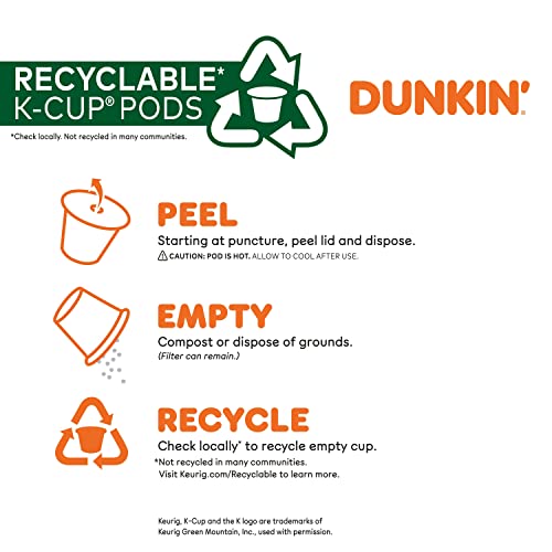 Dunkin' Best Sellers Coffee Variety Pack - Original, French Vanilla & Decaf K-Cup Pods, 60 Count