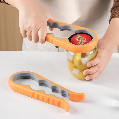 Easy Grip | Multi-Use Jar, Bottle & Can Opener for Seniors with Arthritis – Ideal for Weak Hands