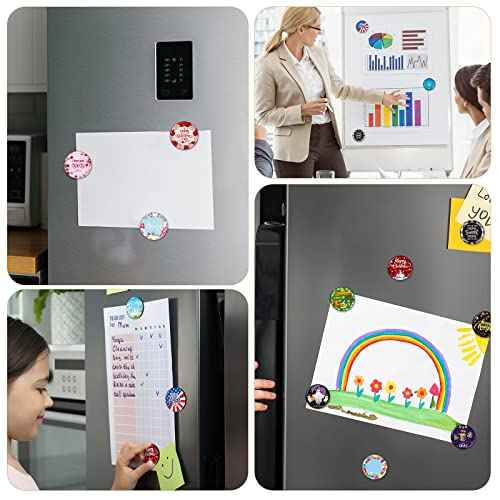 Flutesan 20 Pcs Glass Holiday Magnet on Calendar, Decorative Seasonal Magnets, Fall, Winter, Easter, Thanksgiving, Halloween, Christmas Women Gift, Dishwasher Whiteboard Blackboard Classroom Office