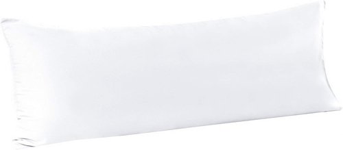 FLXXIE Body Pillow Cover - Super Soft Microfiber 20x54 Case | Envelope Closure, Wrinkle & Stain Resistant, White