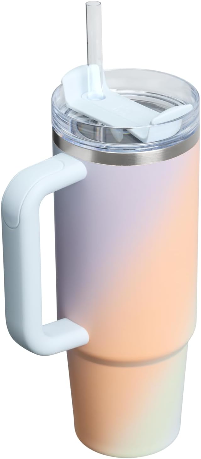 STANLEY The Quencher H2.0 Tumbler - 30 oz Sunrise Spiral | Durable, Insulated Drinkware