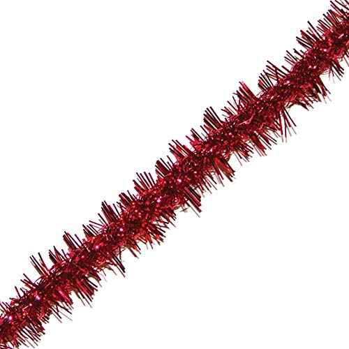Brite Star Mini Curly Tinsel, Red