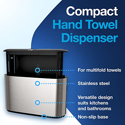 Tork Xpress Stainless Steel Paper Towel Dispenser - Compact, Non-Slip, 302030
