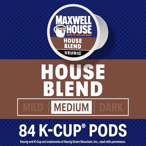 Maxwell House House Blend Medium Roast K-Cup Coffee Pods - 84 Count Pack
