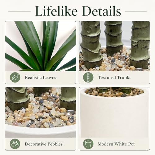 5ft Artificial Tropical Agave Plant – UV Resistant Fake Tree for Indoor Outdoor Decor