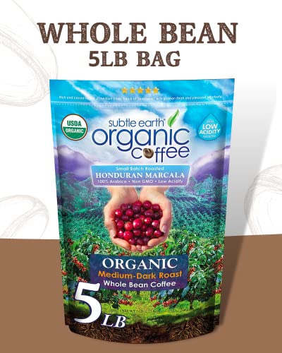 Cafe Don Pablo 5LB Organic Coffee Medium Dark Roast Whole Beans - 80oz Pack