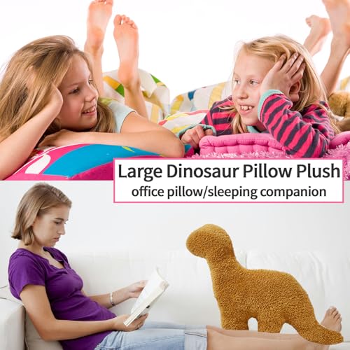 Dino Nugget Pillow, 24 inch Large Soft Dinosaur Nuggets Pillow for Birthday Gifts, Theme Party Decorations (Brontosaurus,Large)