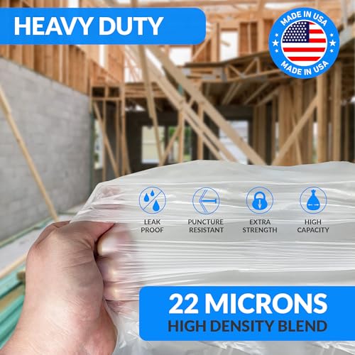 Reli. 40-45 Gallon Heavy Duty Trash Bags Pack of 150 - Leak-Proof Clear Waste Bags