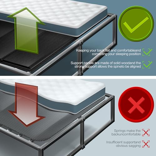 Queen Size Bunkie Board 10MM Folding Spring Support, Light, Breathable & Moisture Resistant