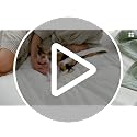 King Size Linen-Style Cotton Duvet Cover Set - Natural White, 3-Piece