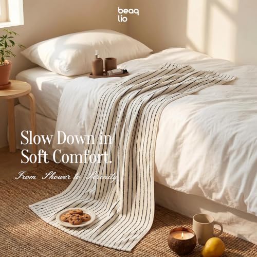 White Cotton Bath Towel Set 8 Pieces - Soft, Absorbent, Quick-Dry