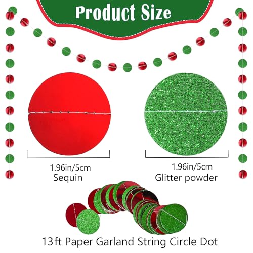 Glittery Christmas Decorations Banners£¬Drink Up Grinches Banner, Winter Holiday Garland Photo Props Banner for Party Home Decorations (Green)