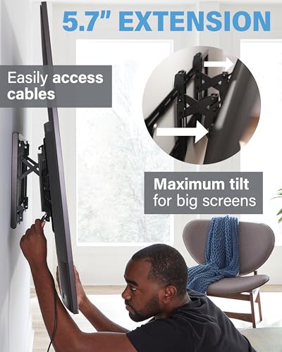 Extendable Tilt TV Wall Mount for 42-90 Inch Screens up to 150lbs