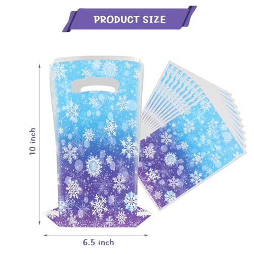 30pcs Frozen Birthday Party Gift Bags,Winter Snowflake Christmas