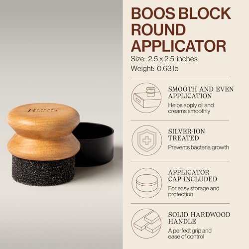 John Boos 3-Piece All-Natural Care & Maintenance Set with Beechwood Applicator