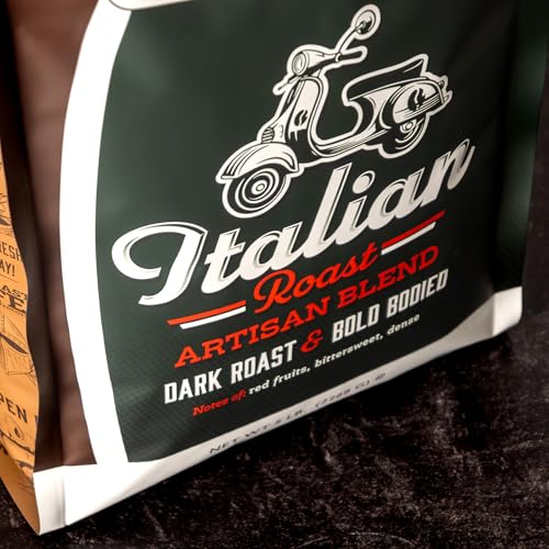 80 oz Italian Roast Whole Bean Coffee - Dark Roast, Kosher, Freshly Roasted