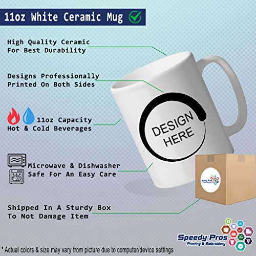 Personalized Love Hearts Monogram Ceramic Coffee Mug - Holiday Gift for Men & Women