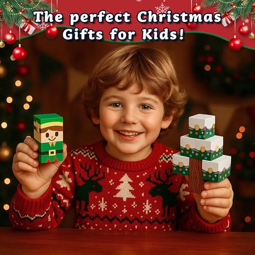 Christmas Farm Magnetic Advent Calendar 2026 with 69 Puzzle Blocks for Kids