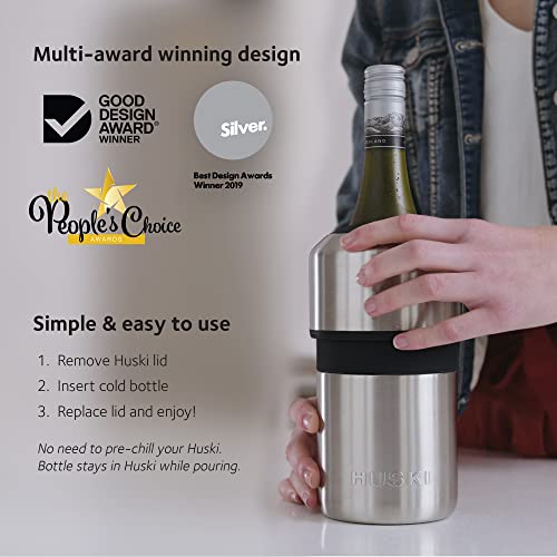 Huski Wine Chiller | Award Winning Iceless Design Keeps Cold up to 6