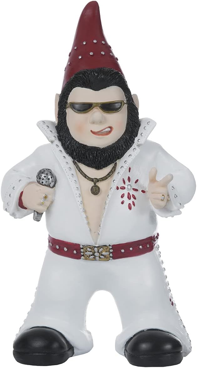 Singer Gnome Garden Statue - Large Outdoor Resin Dwarf Figurine for Patio Decor | Unique Home Gift