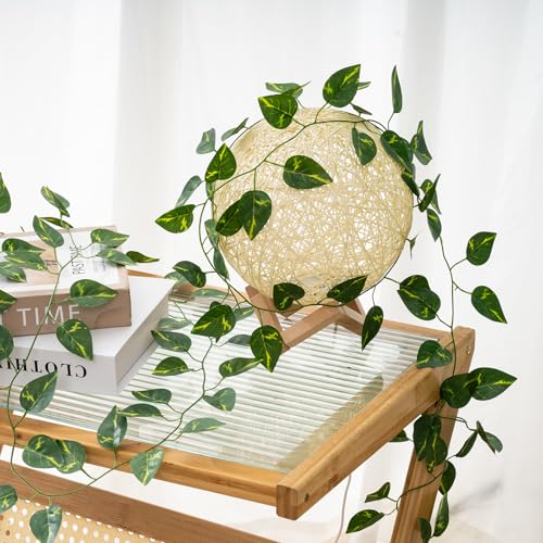 12 Pack 86Ft Fake Plants Artificial Vines for Room Decor, Faux ivy Greenery Garland for Home teen girls bedroom living Aesthetic Farmhouse Dorm Wall Decoration, Wedding Easter Christmas Party Gift