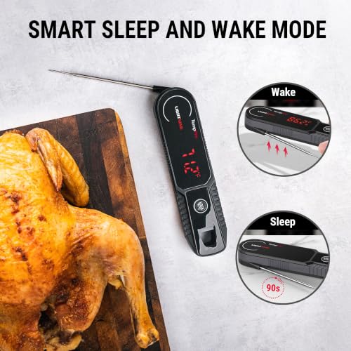 TempPro TempSwift 1 Sec Instant Read Digital Meat Thermometer Black