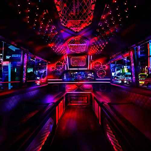 Frienda 8 Pcs USB Mini Disco Ball Lights Christmas Party Stocking Stuffer Sound Activated DJ Stage Strobe Lights Portable LED Car Atmosphere Light for Xmas Karaoke Bar Home(Hemicycle Style)