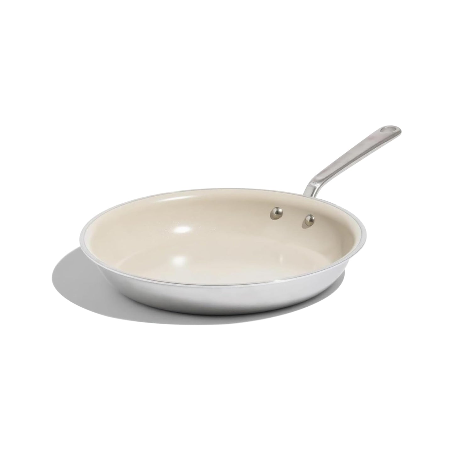 Made In Cookware | 12" Ceramic Non Stick Frying Pan (Stainless Handle) | 5-Ply Stainless Clad with Stay-Cool Handle | Crafted in USA | Professional Cookware