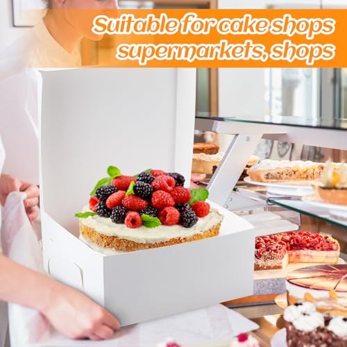 White Cake Boxes 14 x 14 x 6 Inch - Pack of 50 for Bakery & Events (Variation of THIS listing)