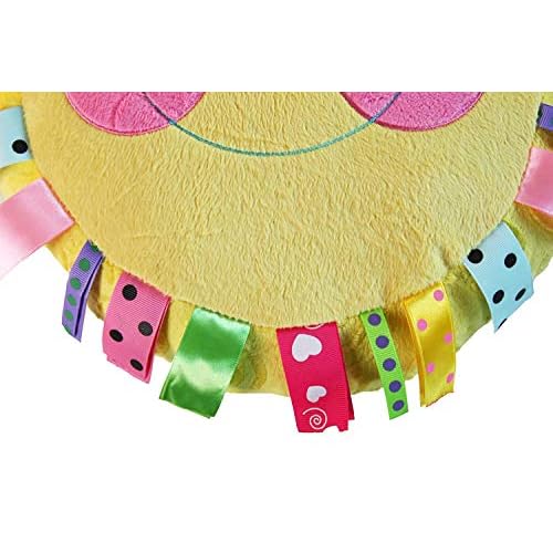 Snuggle Stuffs Hello Sunshine 14" Yellow Plush Throw Pillow