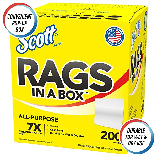 Scott Rags in a Box Towels - 200 Count Pack of 1