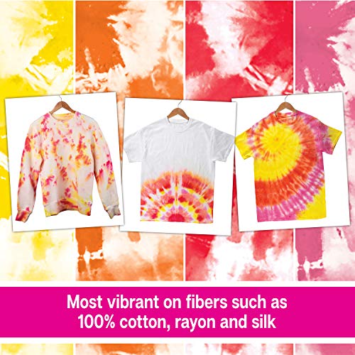 Tulip Rainbow Tie-Dye Kit with 8 XL 16oz Bottles for Fabric & Apparel - One-Step Dye