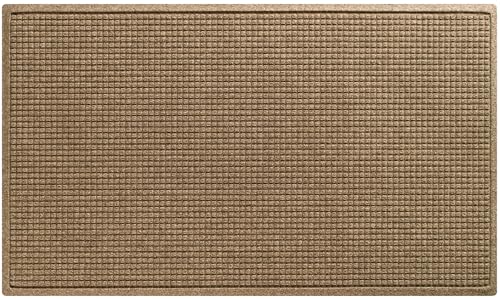 WaterHog Large 35.5x59.5 Inch Indoor Outdoor Front Door Mat - Camel, All-Weather Rug
