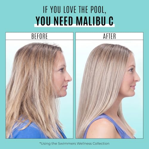 Malibu C Swimmers Wellness Hair Conditioner 33.8oz Moisturizing Swim Hair Care - Pack of 1