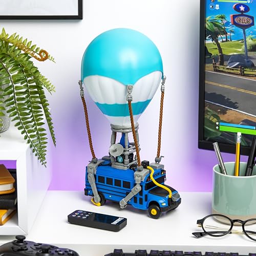 Color Changing LED Gaming Lamp with Headphone Stand - Fortnite Battle Bus Light