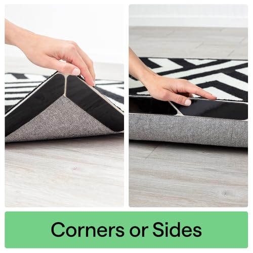Rectangular Gorilla Grip Extra Long Rug Grippers - 24 Pack for Hardwood Floors