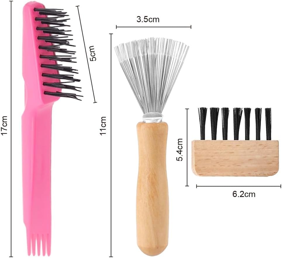 Skiennix Hair Brush Cleaner Tool - 2-in-1 Rake for Removing Tangled Hair & Dust | Ideal for Home & Salon Use