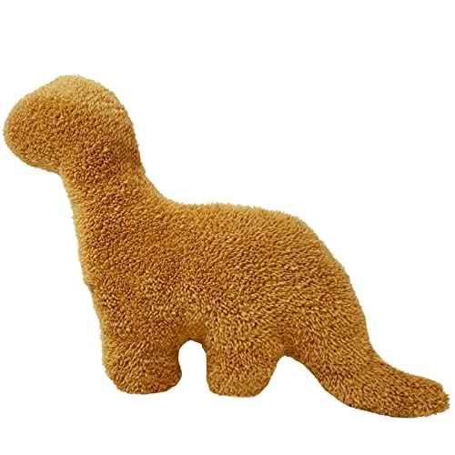 Dino Nugget Pillow, 16 inch Soft Dinosaur Chicken Nuggets Pillow for Birthday Gifts, Dinosaur Theme Party Decorations (Brontosaurus, Small)