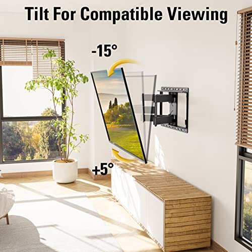 Mounting Dream Full Motion TV Wall Mount for 32-70 Inch TVs, 16" Studs, Up to 110 lbs