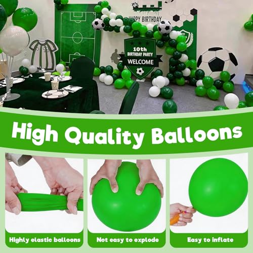 Beeyaky Green Balloons 12 Inch - 100 Pack for Birthday, Wedding, Christmas, Graduation