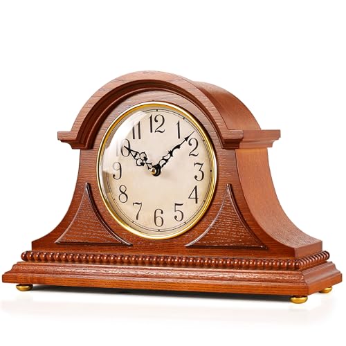 AYRELY® Grandfather Mantel Clock with Hour/Quarter-Hour Chime,