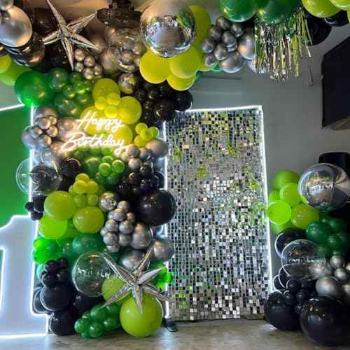 120pcs 5 inch Dark Green Balloons, small Forest Green Latex Balloons for Christmas Jungle Football Tropical Safari Birthday Party Decorations