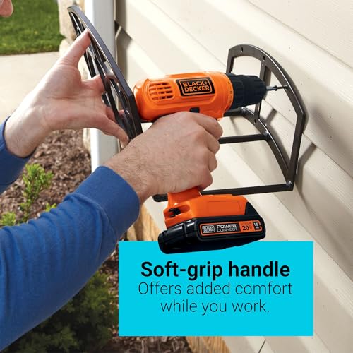 BLACK+DECKER 20V MAX Cordless Power Drill with 30-Piece Bit Set and Battery