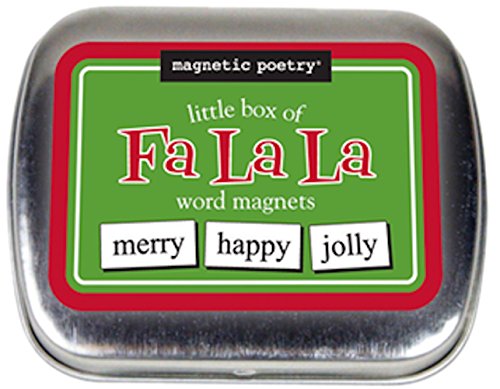Magnetic Poetry Little Box of Falala Christmas Kit - Words for Refrigerator (USA Made) - Variation: Christmas