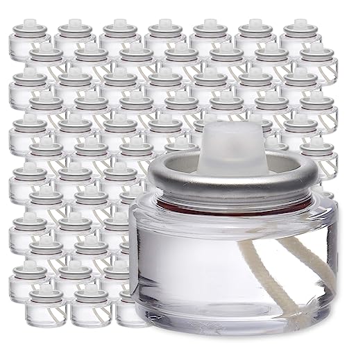 Hollowick Disposable Liquid Candles 8 Hour Burn Time - 90 Pieces for Restaurant & Wedding Table Lighting
